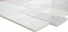 Mosaico in vetro tessere di mosaico bianco antico grigio chiaro muratura Bianco BAD WC cucina WALL MOS68-0139L