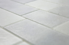 Mosaico in vetro tessere di mosaico bianco antico grigio chiaro muratura Bianco BAD WC cucina WALL MOS68-0139L