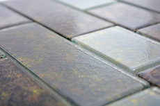 Piastrella di mosaico a mano traslucida nera in muratura composita Rusty Black MOS68-2569L_m
