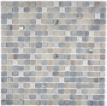 Mosaico di vetro piastrelle in pietra grigio crema GRIGIO BAGNO WC cucina MURO MOS91-0204