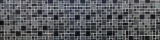 Mano modello mosaico piastrelle traslucido composito nero combinazione di vetro mosaico cristallo artificiale nero MOS88-K989_m