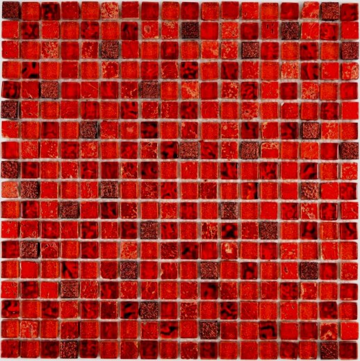 Piastrella di vetro a mosaico rosso resina rosso scuro BAGNO WC cucina piastrella WALL piastrella backsplash - MOS92-0904