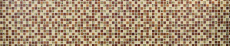 Piastrella di mosaico dipinta a mano Rivestimento traslucido beige rosso Mosaico di vetro Cristallo di resina Ottica beige rosso MOS83-CMCB25_m