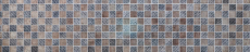 Piastrella di vetro a mosaico champagne nero aspetto resina backsplash cucina doccia parete MOS78B-0702