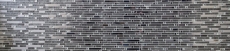 Aste di mosaico in vetro tessere di mosaico in acciaio inox bianco crema argento MOS86-0106