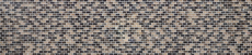 Piastrella di mosaico decorata a mano Backsplash traslucido beige scuro Brick Mosaico di vetro Crystal stone emperador dark MOS87-B1155_m