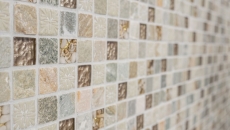 Pietra naturale rustica quarzite pietra naturale mosaico di vetro oro beige grigio chiaro miele piastrelle backsplash parete rivestimento cucina WC - MOS83-CR27