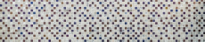 Piastrella di mosaico decorata a mano Backsplash di piastrelle Grigio traslucido Mosaico di vetro Design in pietra di cristallo Grigio quarzite MOS83-CR37_m