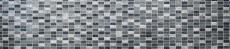 Piastrelle rettangolari in vetro mosaico pietra retrò argento antracite struttura rivestimento cucina piastrelle WC - MOS83-CRS2