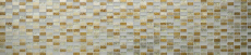 Piastrelle rettangolari in vetro mosaico pietra retrò oro beige crema struttura rivestimento cucina bagno - MOS83-CRS4