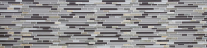 Piastrella di mosaico dipinta a mano Rivestimento traslucido grigio marrone Mosaico di vetro composito Pietra di cristallo grigio marrone MOS86-0202_m