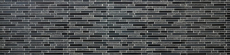 Piastrella di mosaico dipinta a mano Backsplash di piastrelle Grigio traslucido nero Mosaico di vetro composito Pietra di cristallo grigio nero MOS86-0208_m