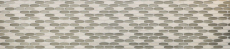 Piastrella di mosaico decorata a mano Backsplash di piastrelle Grigio traslucido Forma di barca Mosaico di vetro Pietra di cristallo grigio MOS85-BM59_m