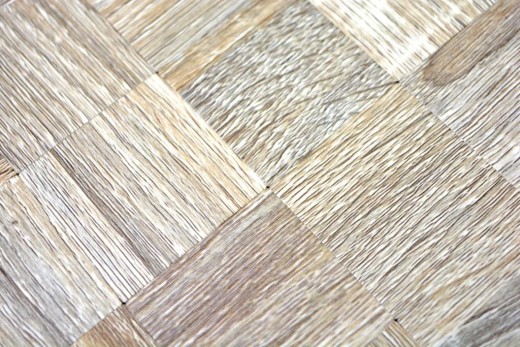 piastrella di mosaico autoadesiva ALU grigio chiaro metallo effetto legno MOS200-2222