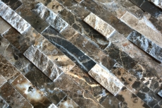 Mattone di rivestimento 3D effetto marmo pannelli pietra naturale rivestimento murale autoadesivo fai da te MOS200-0113