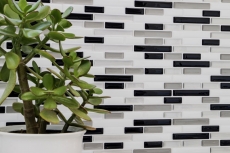 pellicola adesiva in vinile autoadesiva a mosaico bianco argento nero backsplash di piastrelle cucina