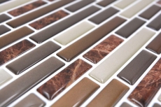 pellicola adesiva in vinile autoadesiva a mosaico beige marrone emperador backsplash di piastrelle cucina