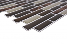 pellicola adesiva in vinile autoadesiva a mosaico beige marrone emperador backsplash di piastrelle cucina