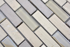 mosaico di vetro autoadesivo mosaico composito pietra naturale grigio backsplash piastrelle MOS200-002
