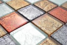 Trasparente cristallo vetro mosaico oro argento nero rosso struttura muro piastrelle backsplash cucina bagno MOS129-71739_f | 10 mosaico tappetini
