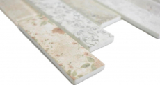 Dipinto a mano traslucido mosaico mattone composito ECO vetro mosaico rosa muro piastrelle backsplash cucina bagno MOS24-2095_m