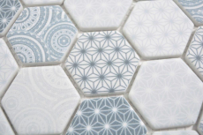 Mosaico di vetro Esagono ECO blu mosaico piastrelle muro backsplash cucina bagno_f | 10 mosaico tappetini