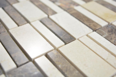 Mosaico di marmo dipinto a mano pietra emperador dark cremarfil mosaico piastrelle muro backsplash cucina bagno MOS88-1201_m