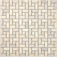 Mosaico di marmo pietra cioccolato Mosaico di marmo pietra pantera grigio lucido MOS88-B23_f