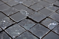 Piastrella di ceramica a mosaico esclusiva del Giappone grafite nero parete backsplash cucina bagno WC - MOS18-0303