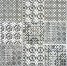 Mano modello ceramica mosaico nero mosaico piastrelle muro backsplash cucina bagno MOS22B-0303_m