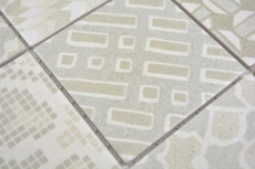 Mosaico ceramico dipinto a mano picolo BIANCO piastrella mosaico muro backsplash cucina bagno MOS22B-B01_m