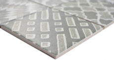 Mosaico ceramico dipinto a mano picolo GRIGIO mosaico piastrelle muro backsplash cucina bagno MOS22B-G02_m