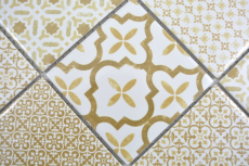 Mosaico ceramico dipinto a mano WARM beige mosaico piastrelle muro backsplash cucina bagno MOS22B-WB12_m