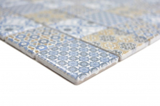 Ceramica mosaico retrò beige giallo blu bianco piastrelle di mosaico muro backsplash cucina bagno MOS14-1234_f