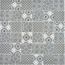Campione a mano ceramica mosaico nero bianco mosaico piastrelle parete backsplash cucina bagno MOS14-0333_m