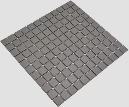 Piastrella di mosaico dipinta a mano pavimento SLIDING SLIDING SAFE Grigio ardesia opaco MOS18-0222-R10_m