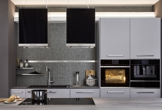 Piastrelle di ceramica a mosaico antiscivolo piatto doccia pietra grigio opaco - MOS18-0208-R10