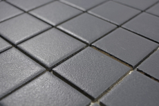 Mosaico dipinto a mano in ceramica nero morbido SLIPPROOF SLIPPROOF MOS14-0311-R10_m