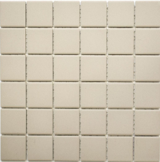 Mosaico dipinto a mano in ceramica beige chiaro magnolia non smaltato RUTSCHEMMEND MOS14B-1211-R10_m