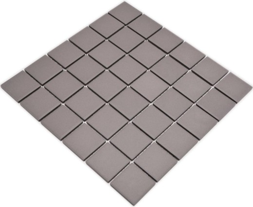 Piastrella di ceramica a mosaico grigio fango non smaltato BAGNO RUGGED backsplash parete cucina - MOS14B-0204-R10