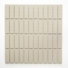 Piastrella a mosaico Rod in ceramica beige chiaro non smaltata piatto doccia antiscivolo piastrella per bagno - MOS24B-1211-R10