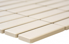 Piastrella a mosaico Rod in ceramica beige chiaro non smaltata piatto doccia antiscivolo piastrella per bagno - MOS24B-1211-R10