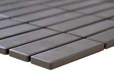 Piastrella a mosaico in ceramica aste grigio fango non smaltato piatto doccia piastrella per pavimento MOS24B-0204-R10_f