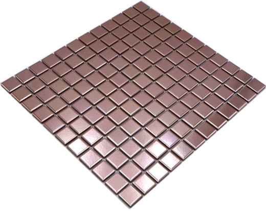 Mosaico di rame Mosaico di ceramica tessere di mosaico MARRONE CROMO Rivestimento cucina MOS24-0215