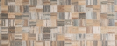 piastrella a mosaico autoadesiva ALU marrone metallo aspetto legno piastrelle scure backsplash MOS200-2122