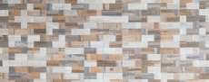 piastrella di mosaico autoadesiva ALU grigio beige metallo effetto legno backsplash MOS200-2322
