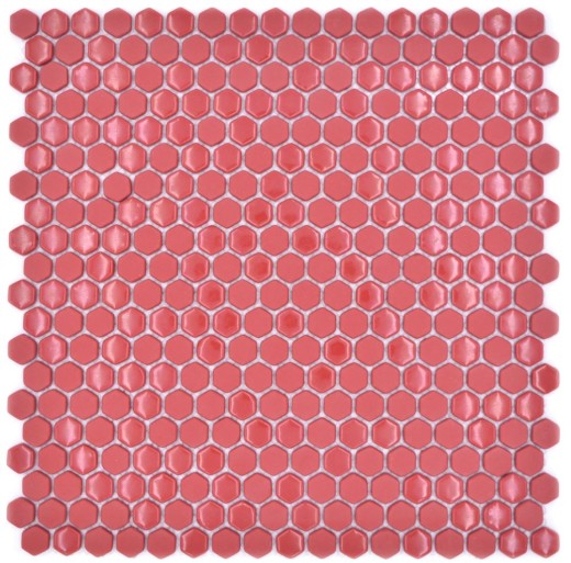 Mosaico di vetro esagono rosso esagonale mosaico lucido opaco piastrelle di mosaico muro piastrelle backsplash cucina bagno