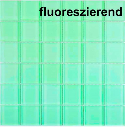 Mosaico di vetro piastrelle verde fluorescente parete backsplash cucina bagno - MOS88-1005