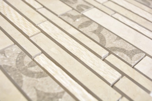 Piastrella di marmo mosaico ceramico beige crema parete backsplash cucina - MOS180-A0127B