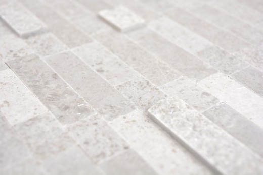 autoadesivo composito mosaico aste pietra naturale grigio piastrelle backsplash cucina parete ottica MOS200-M32